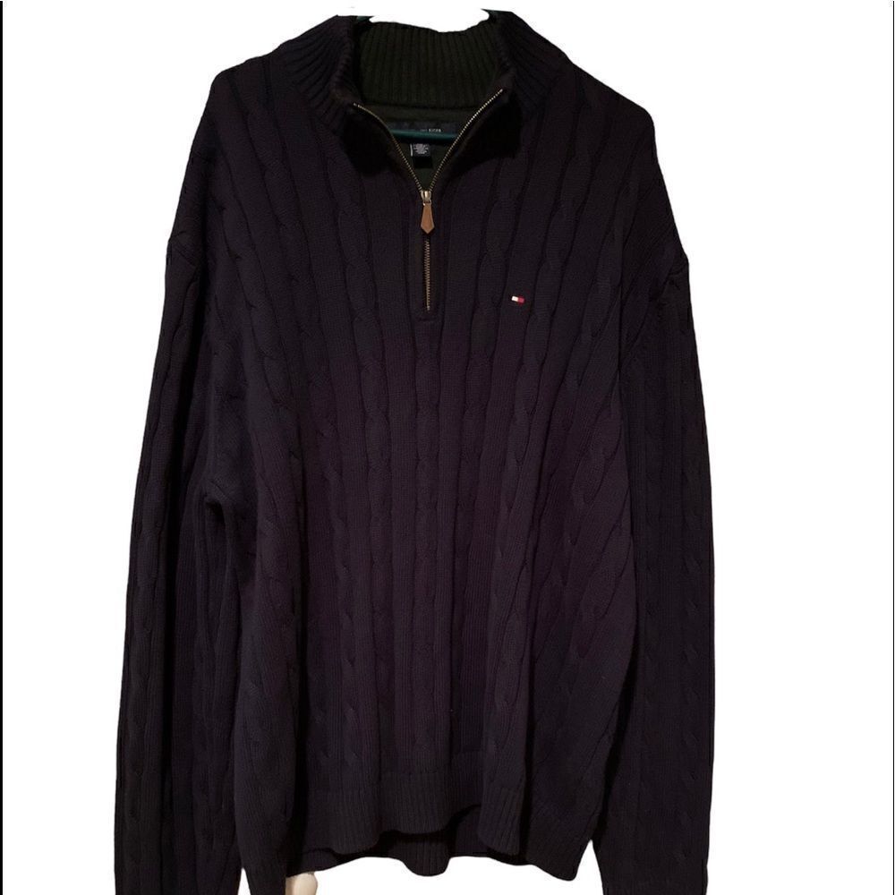 Tommy Hilfiger Navy Cable Knit Sweater